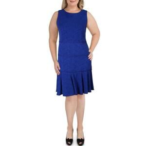 Gabby Skye Swirl Textured Mini Dress Back Zip SZ 8